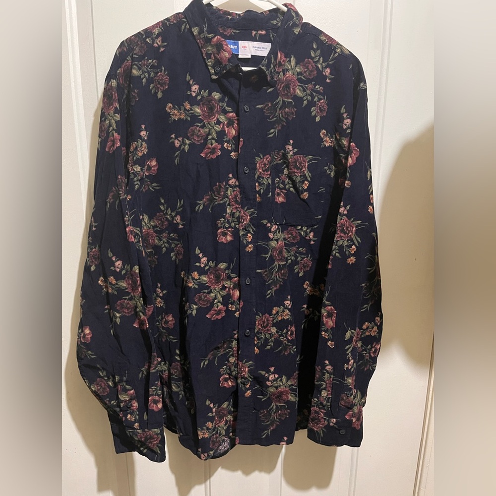 Old Navy Floral Button-Up Shirt
